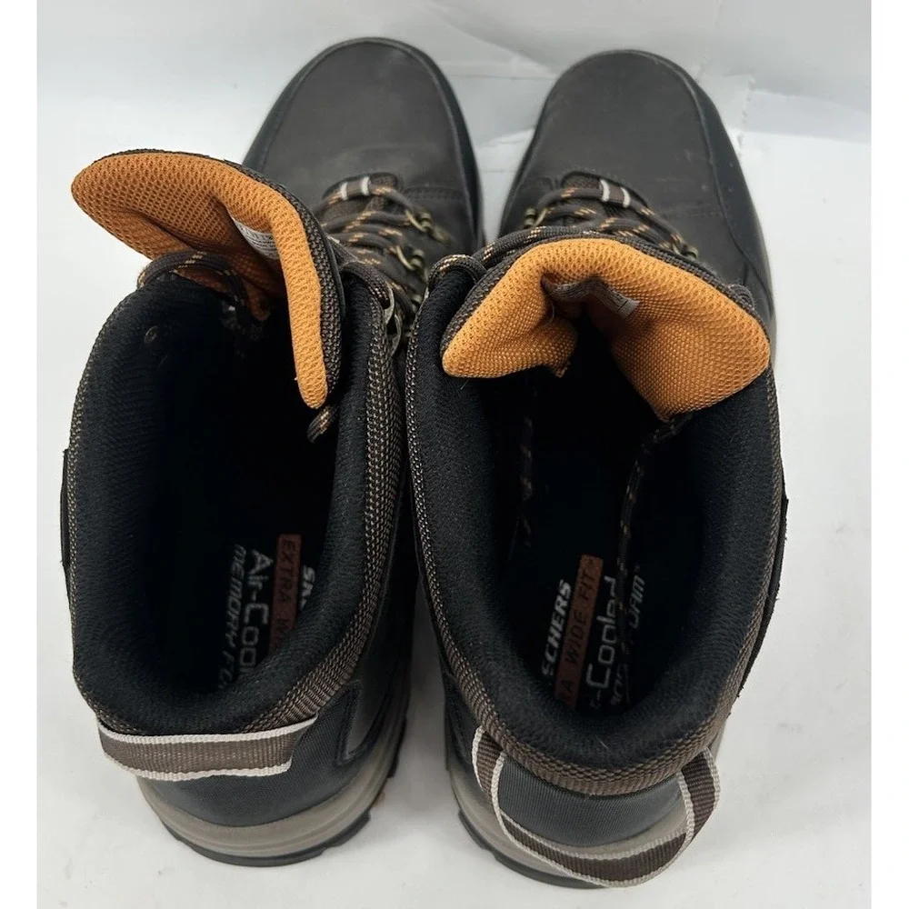 Skechers Relment-Daffertt Hiking Boots Chocolate Water Repellent Men's Size 12